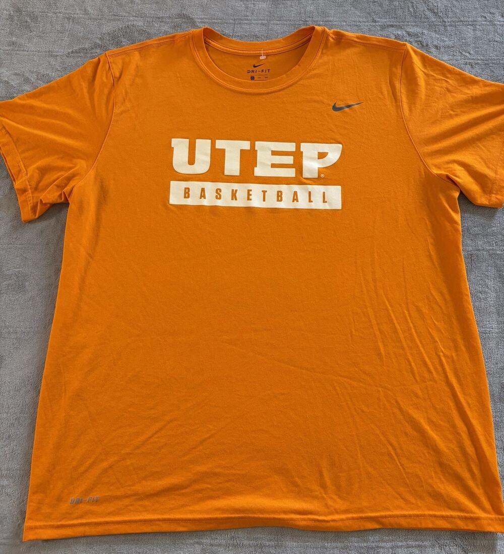 UTEP Miners Nike Basketball Dri Fit Short Sleeve Shirt XXL